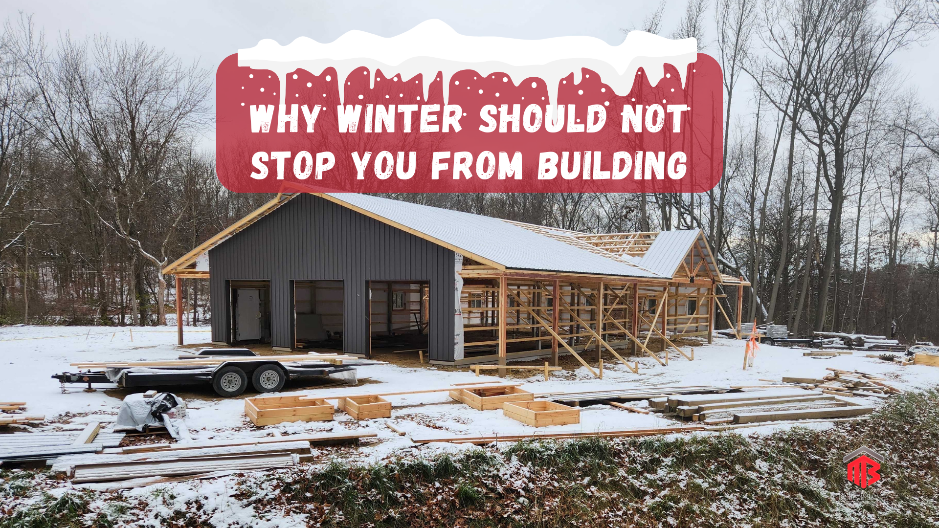 Can you build a pole barn in the winter - Image